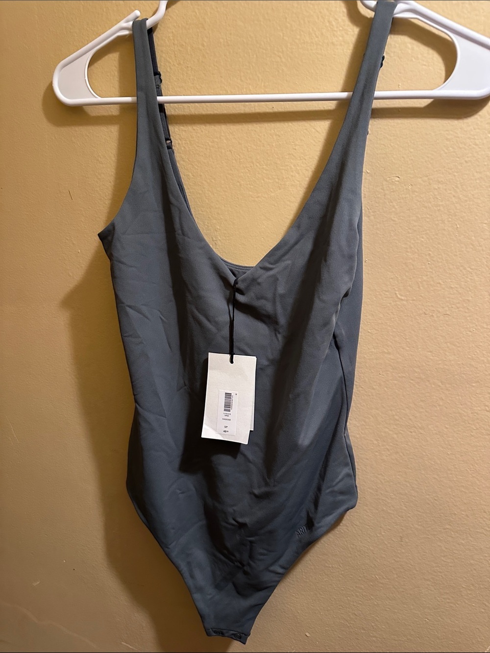 Aritzia Contour One-Piece bodysuit in Charcoal